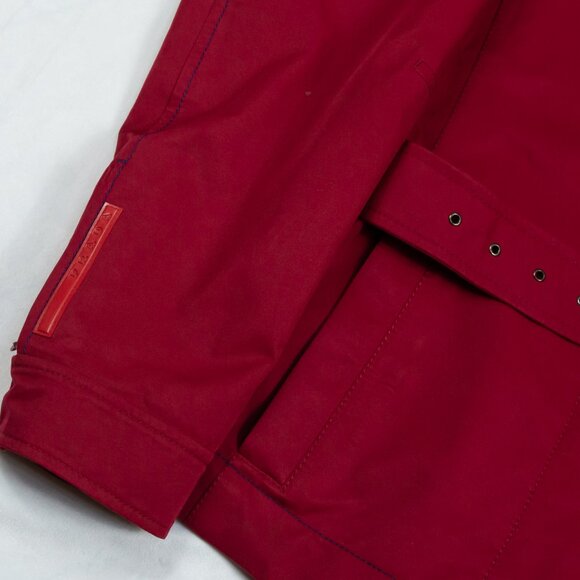 PRADA SPORT BURGUNDY JACEKT WITH REMOVABLE SLEEVES - Picture 5 of 13